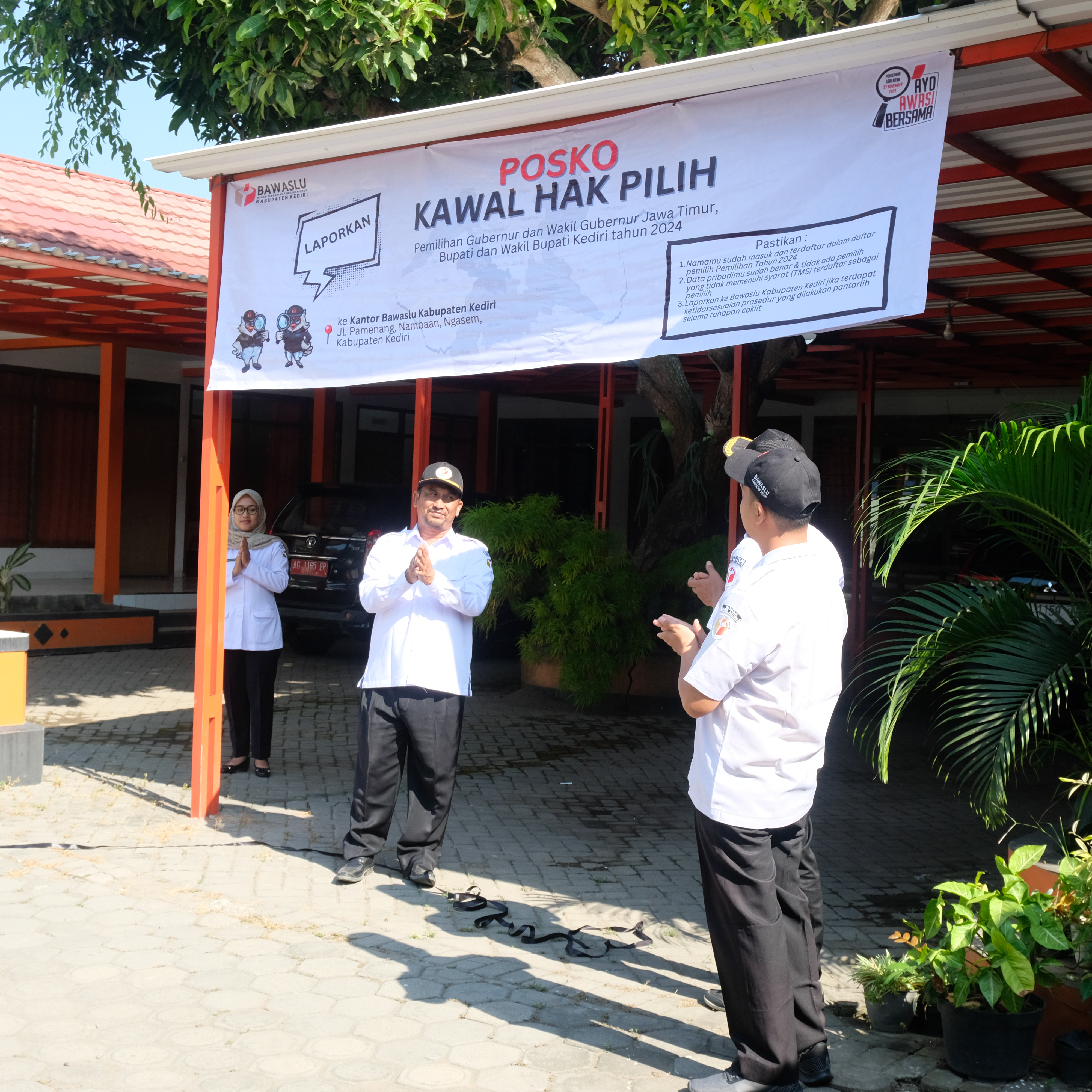 Apel dan Launching Posko Kawal Hak Pilih