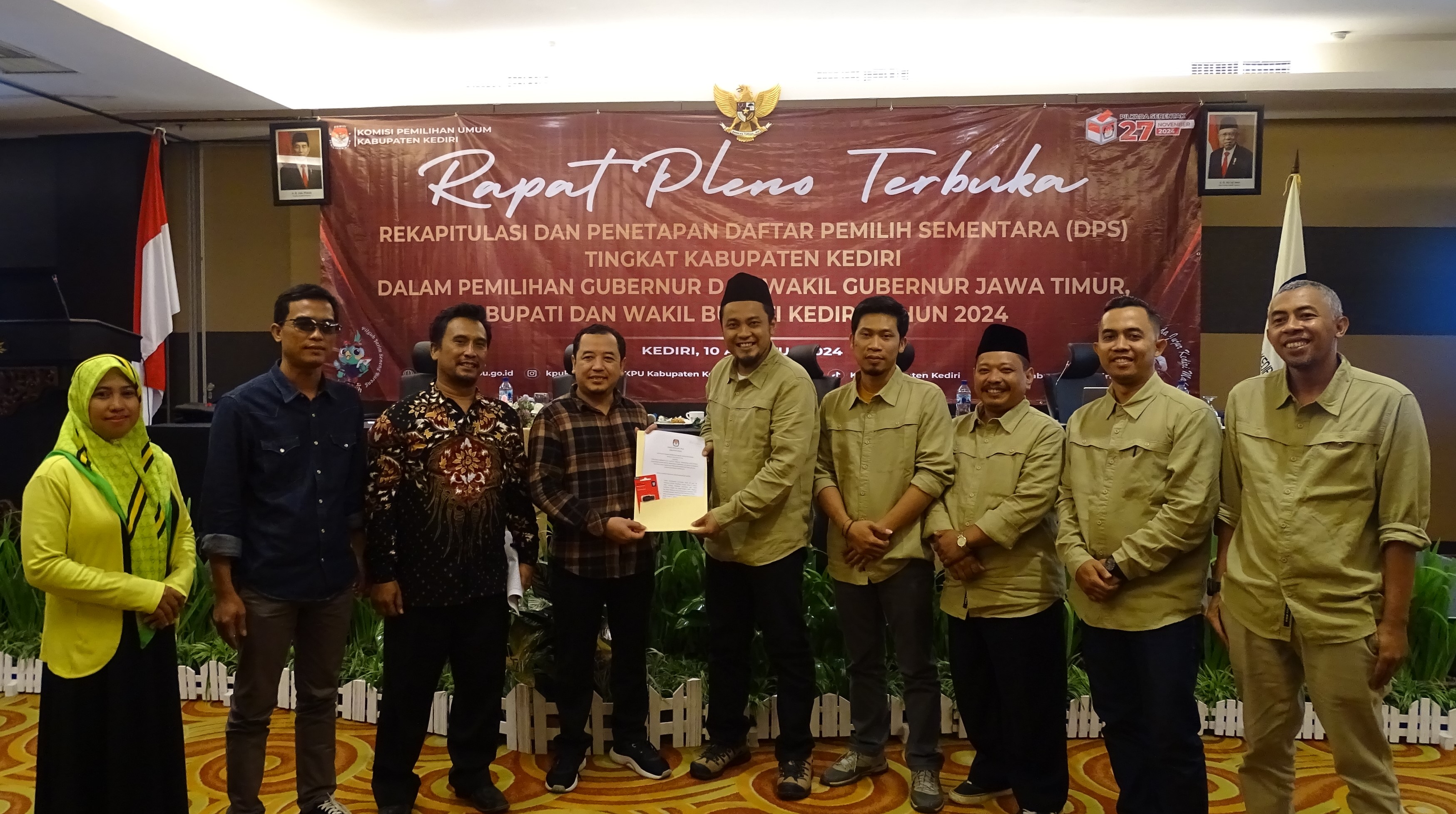 Bawaslu Kabupaten Kediri terima BA Rekap DPS