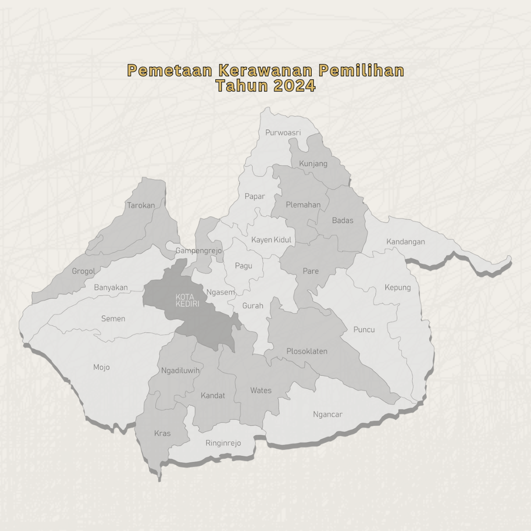 Pemetaan Kerawanan Pemilihan di Wilayah Kabupaten Kediri