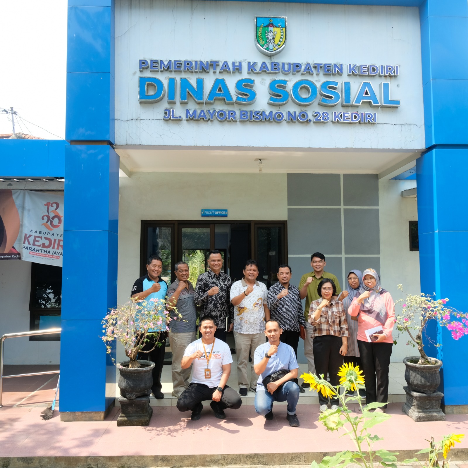 Audiensi dengan Dinas Sosial Kabupaten Kediri