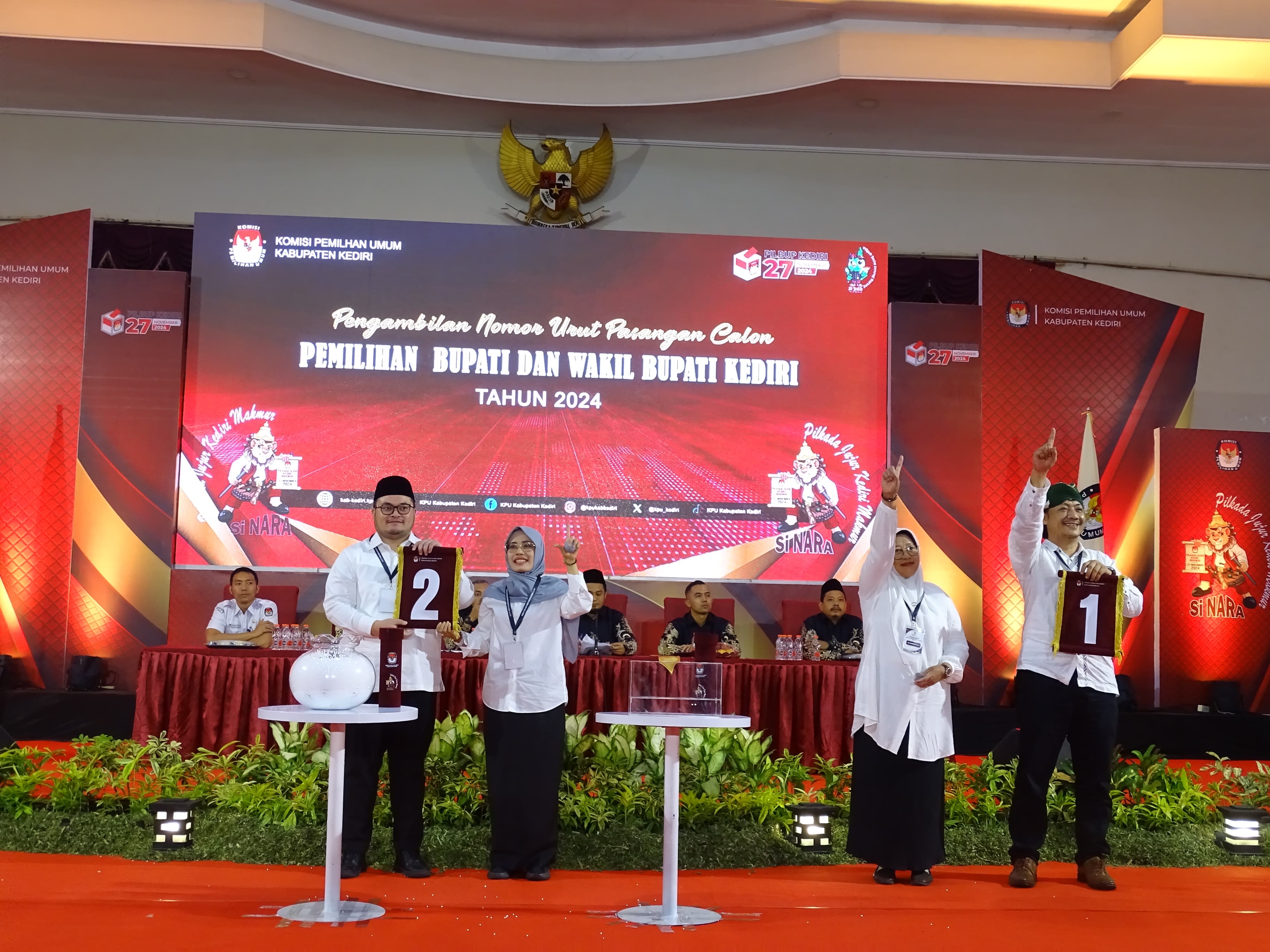 Pengawasan Pengundian Nomor Urut Paslon