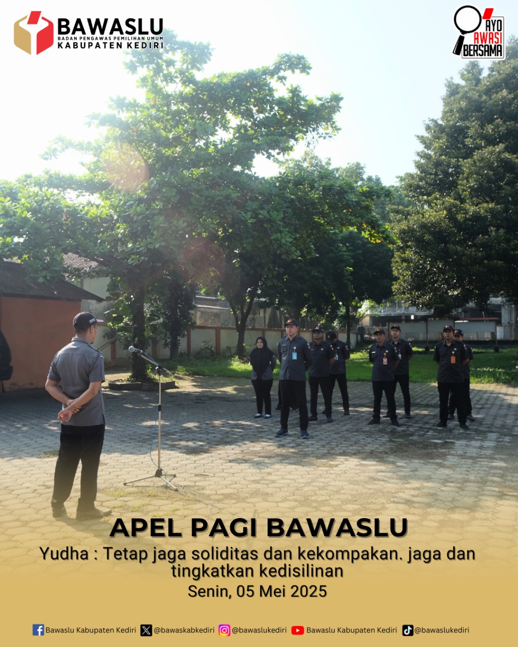 Apel Pagi Bawaslu Kabupaten Kediri