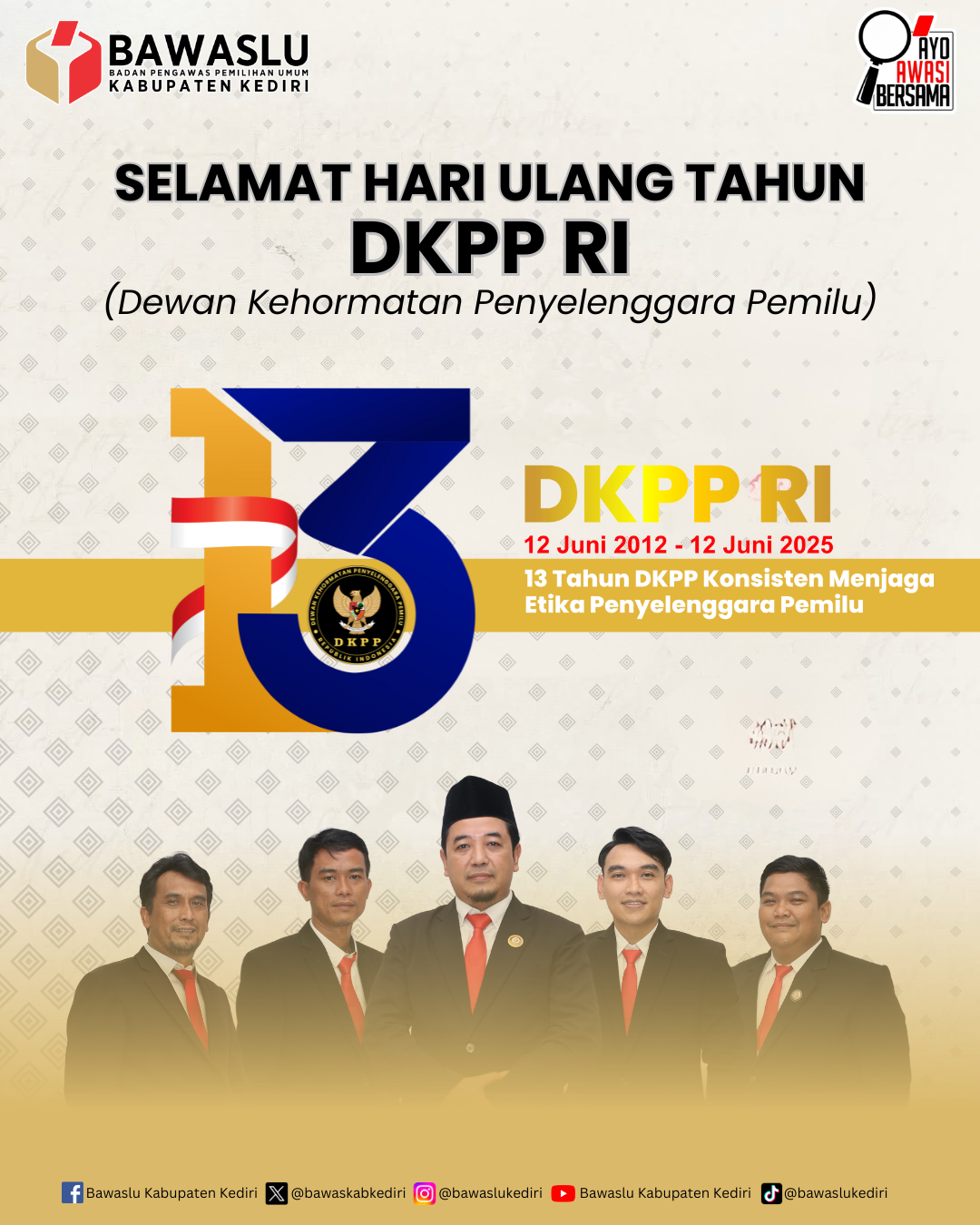 Selamat Hari Ulang Tahun DKPP RI Ke-13