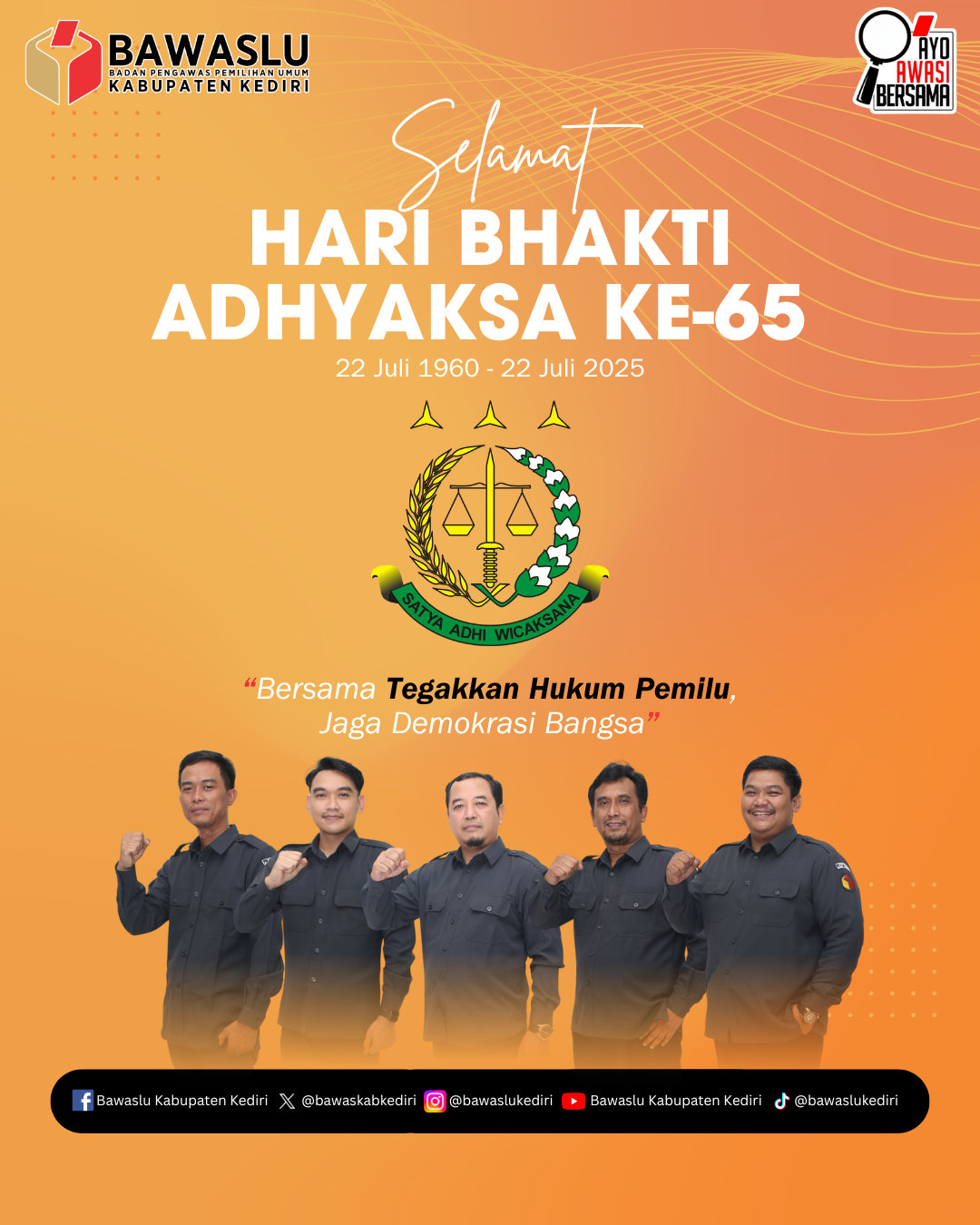 Ucapan Hari Bhakti Adhyaksa ke-65