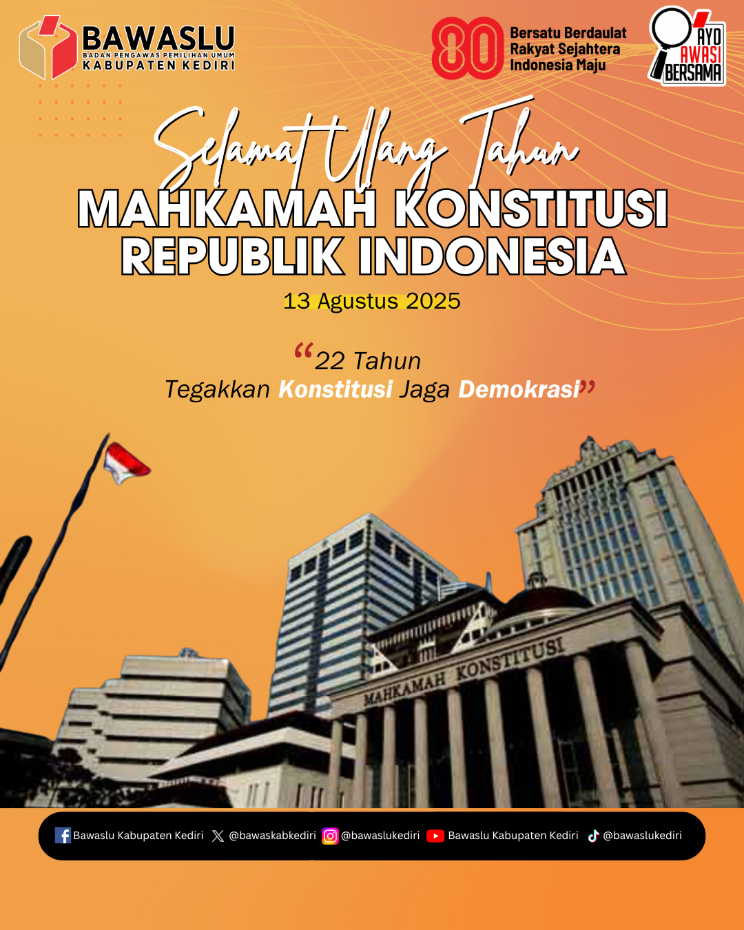 Ucapan Ulang Tahun MKRI ke 22