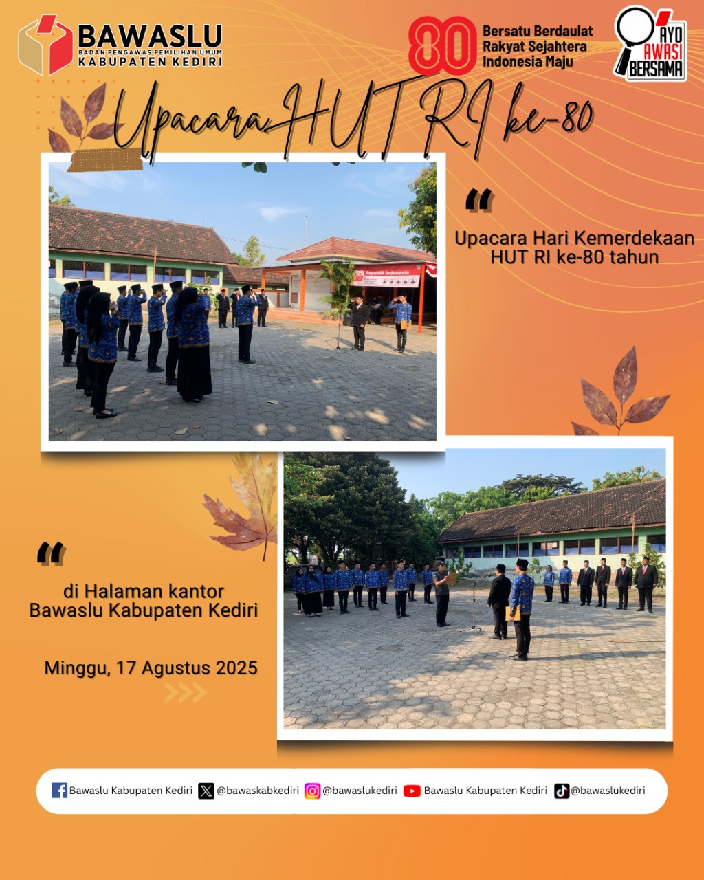 Upacara Hari Kemerdekaan Republik Indonesia ke-80 tahun 