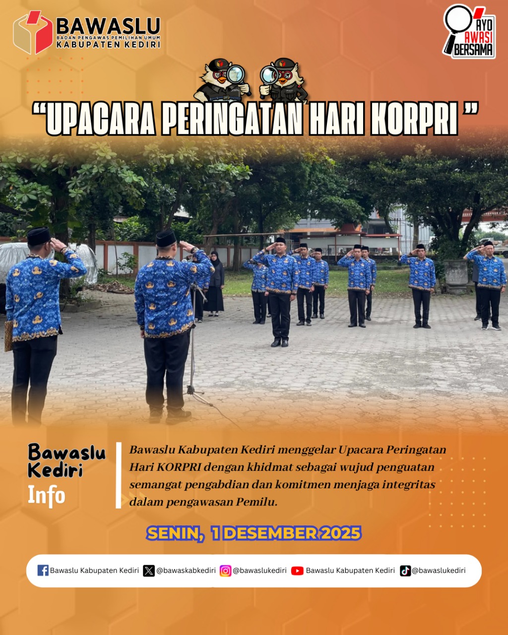 Upacara Hari KORPRI ke-54 