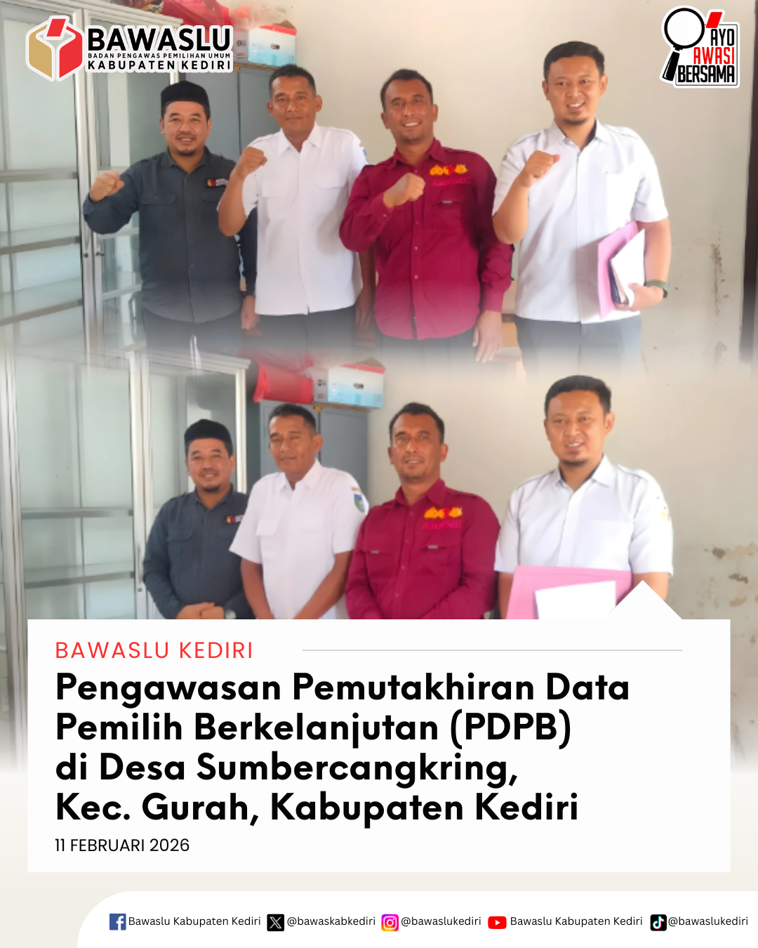 Pengawasan PDPB di Desa Sumbercangkring, Kecamatan Gurah