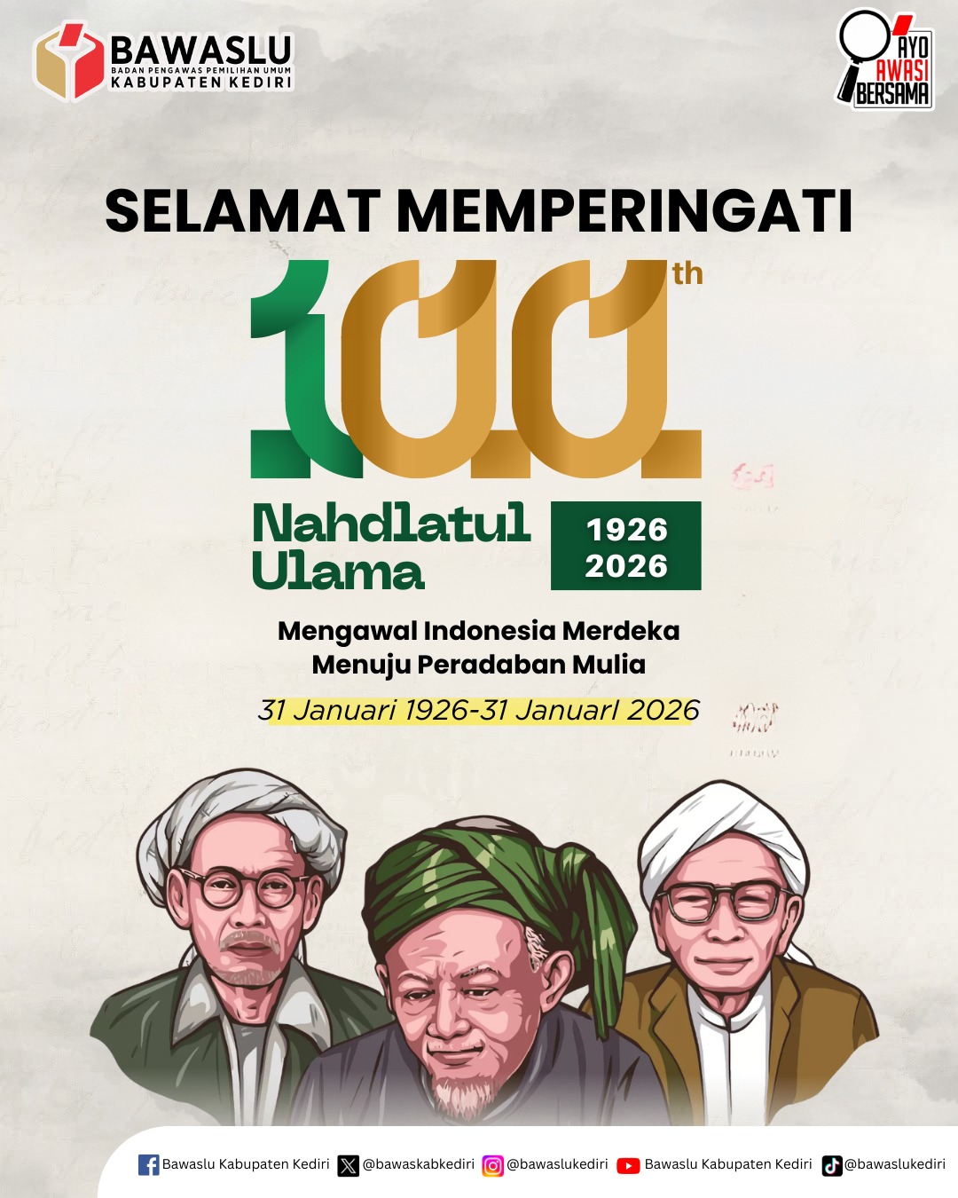 Selamat Memperingati 100 tahun Nahdlatul Ulama
