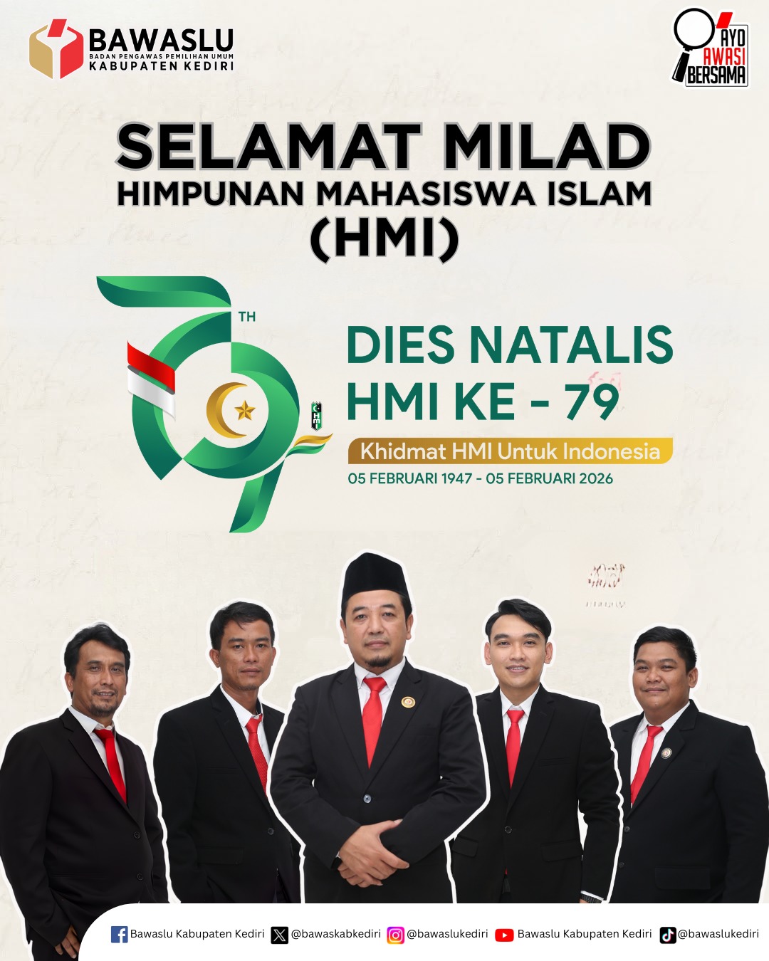 Ucapan Milad HMI ke-79 