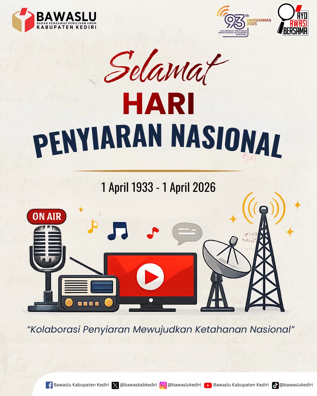 Selamat Hari Penyiaran Nasional