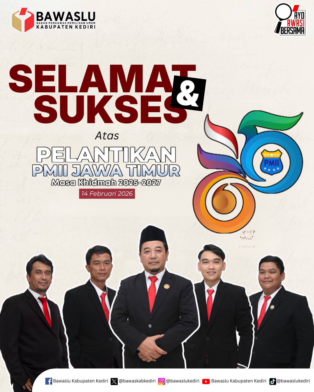 Ucapan Bawaslu Kabupaten Kediri 