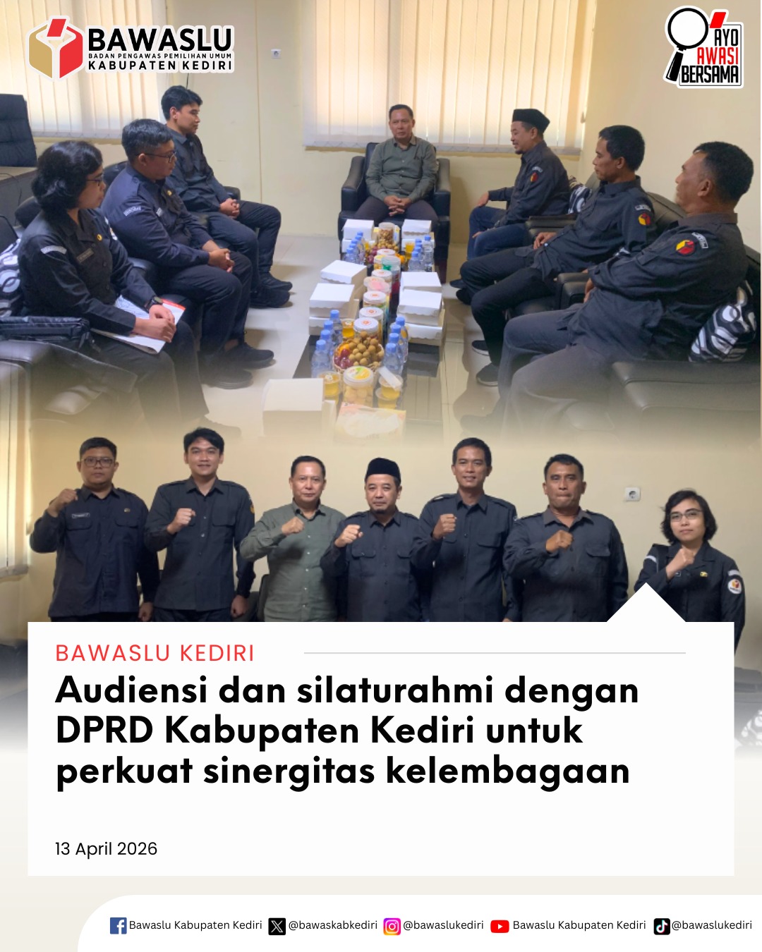Audiensi dan silaturahmi dengan DPRD Kabupaten Kediri 