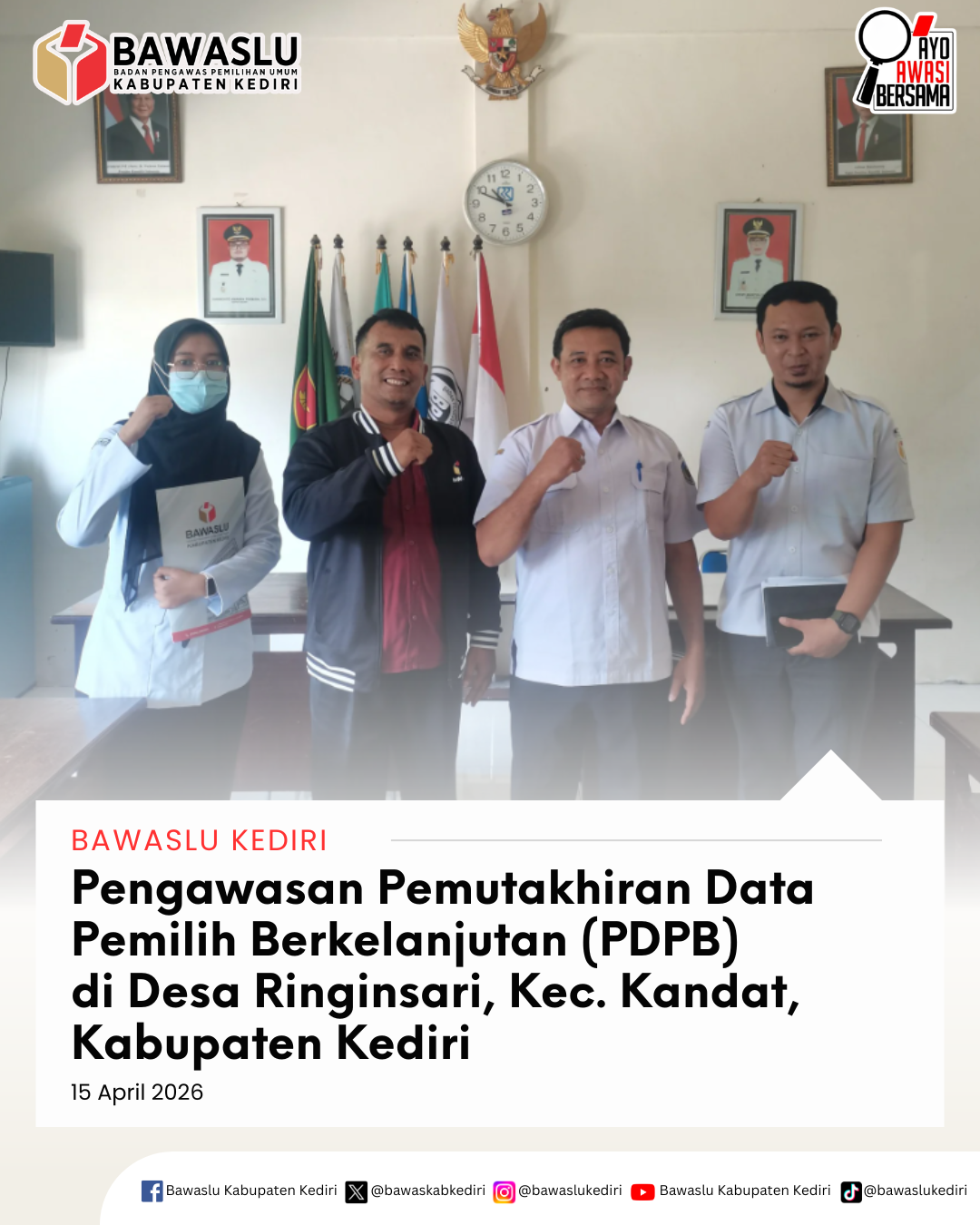 Pengawasan PDPB di Desa Ringinsari, Kecamatan Kandat