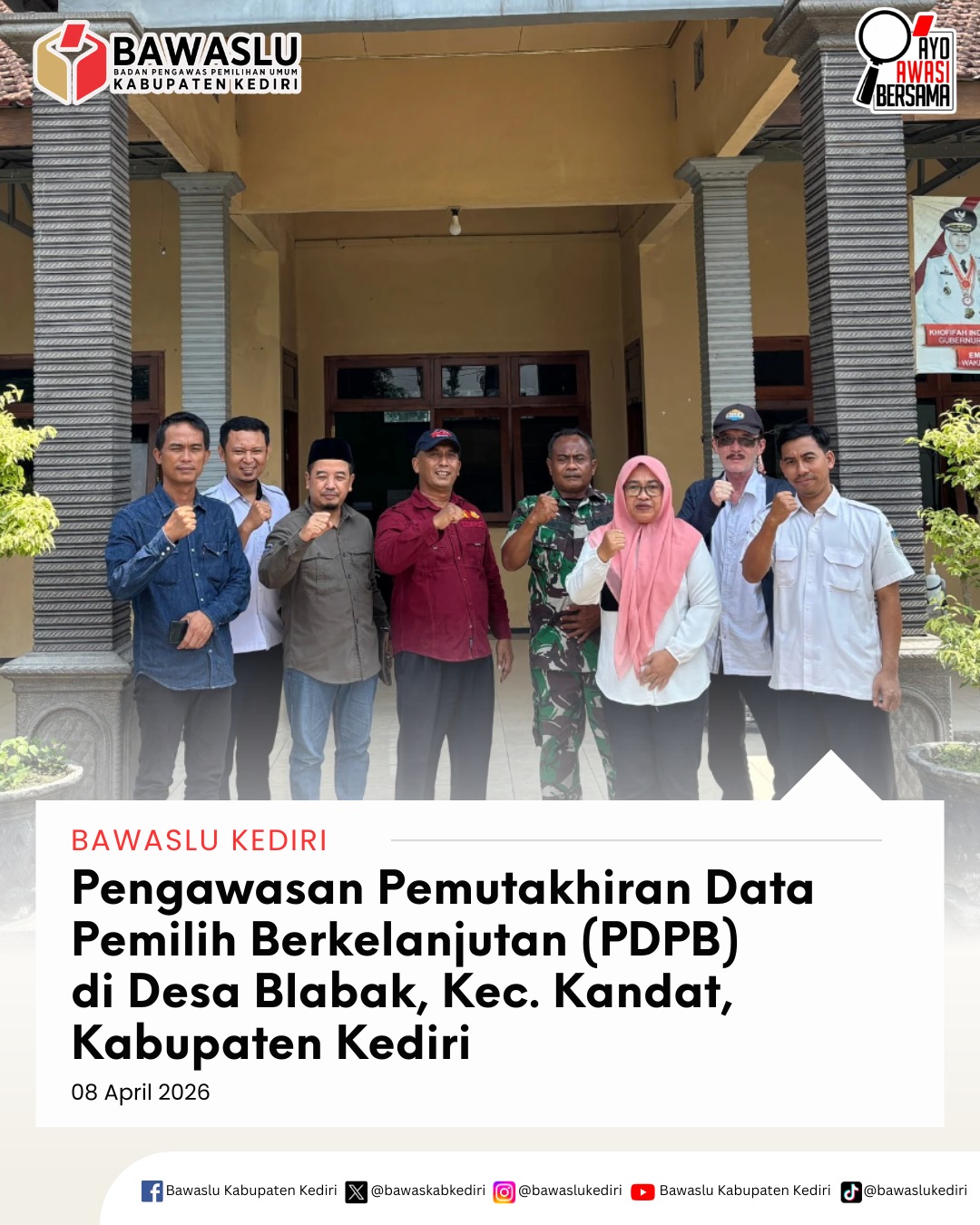 Pengawasan PDPB di Desa Blabak Kecamatan Kandat