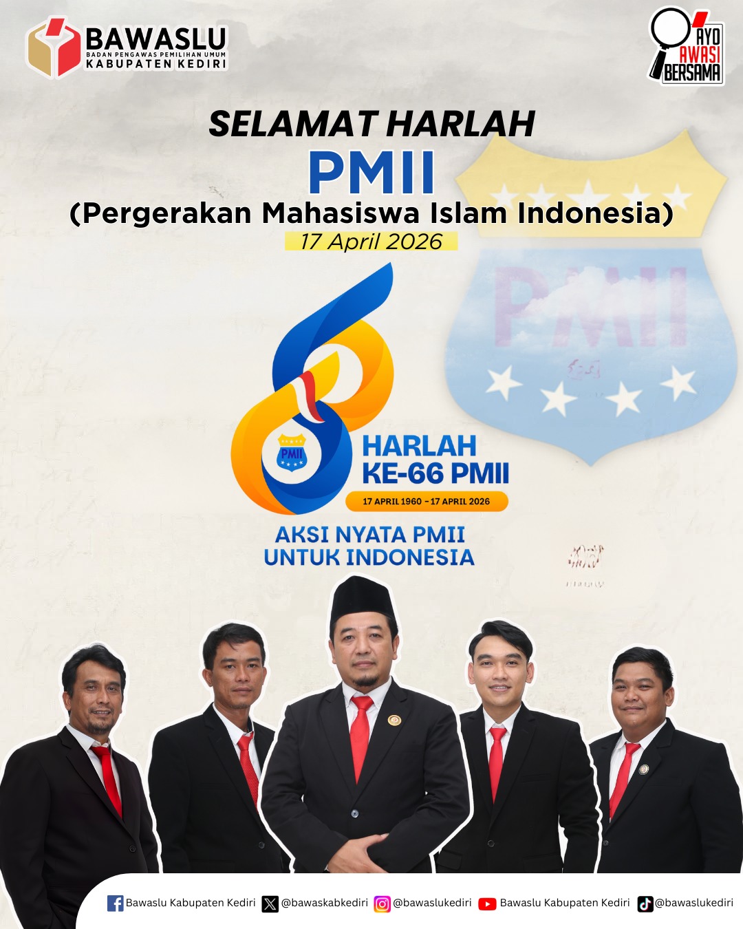 Ucapan Harlah PMII ke-66 tahun 2026