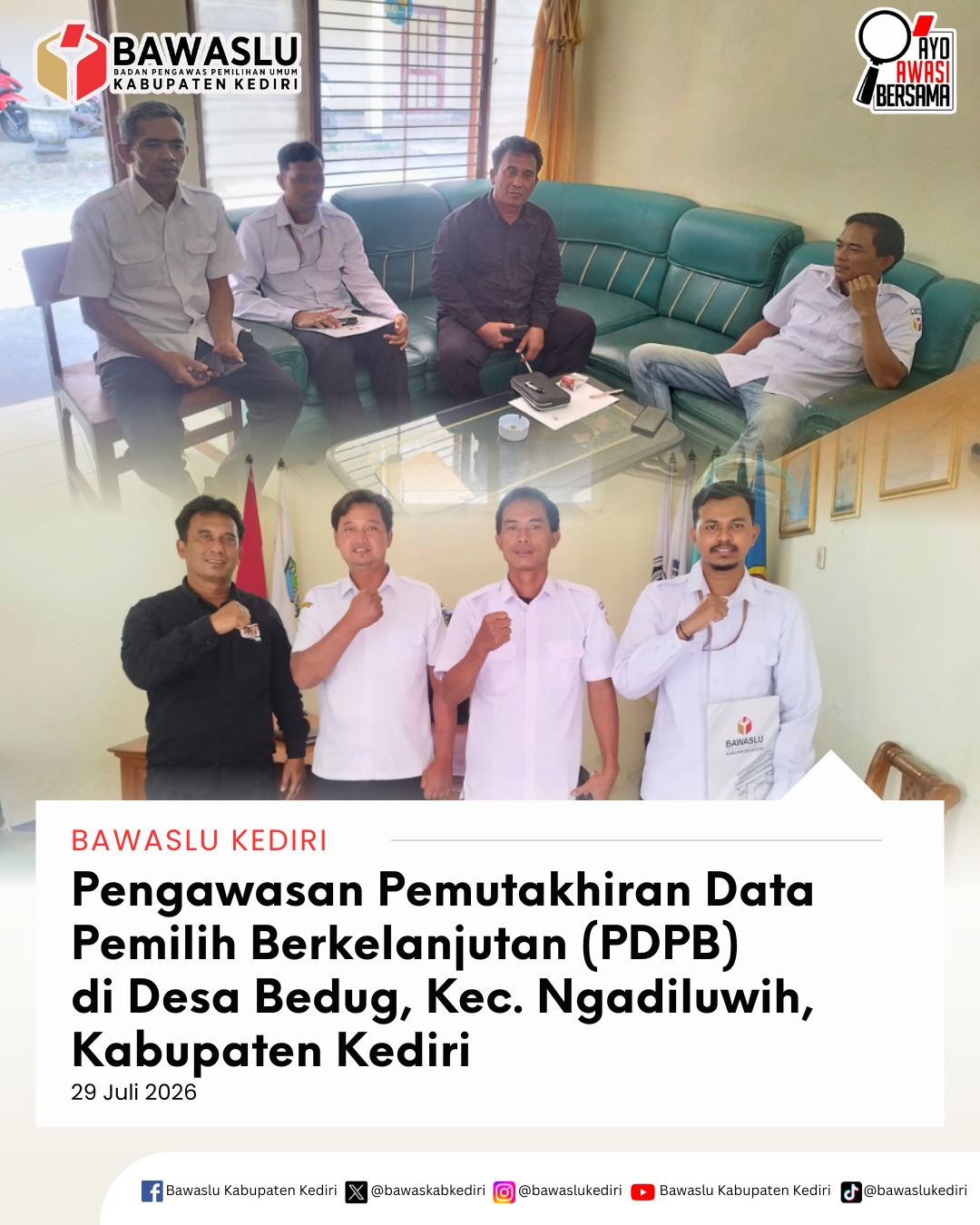 Pengawasan PDPB Desa Bedug Ngadiluwih