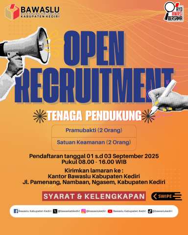 Open Recruitment Tenaga Pendukung 