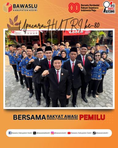 Jajaran Bawaslu Kabupaten Kediri