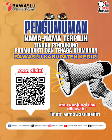 Pengumuman nama-nama terpilih Tenaga Pendukung