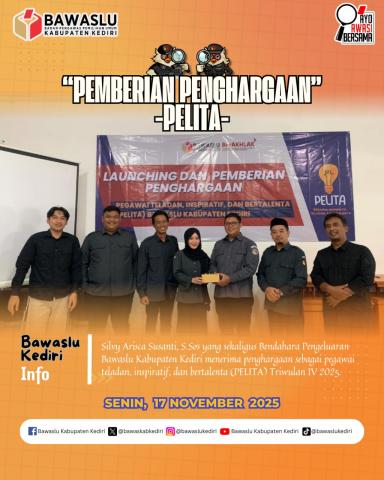 Pemberian Penghargaan kepada Pegawai Teladan Triwulan IV 2025