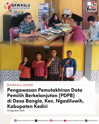 Pengawasan PDPB Desa Bangle Ngadiluwih