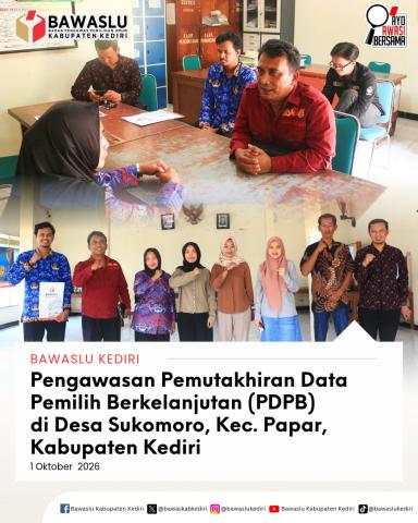 Pengawasan PDPB Desa Sukomoro Papar