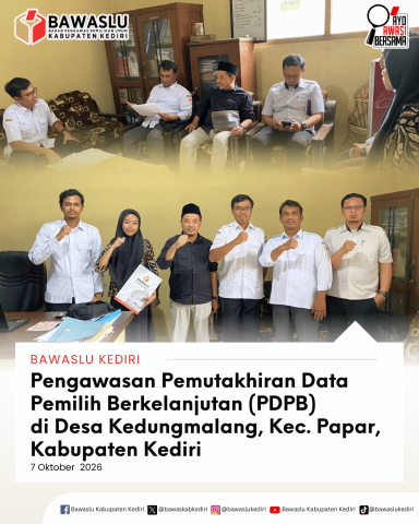 Pengawasan PDPB di Desa Kedungmalang Papar