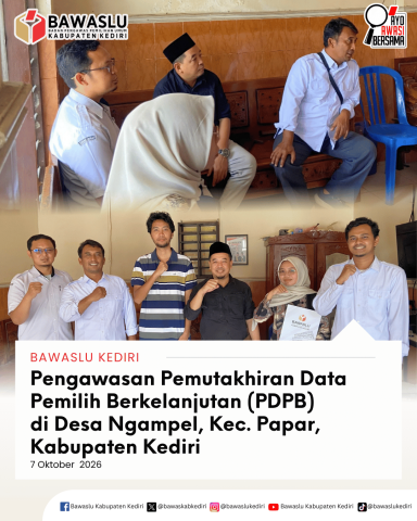 Pengawasan PDPB di Desa Ngampel Papar
