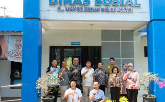 Audiensi dengan Dinas Sosial Kabupaten Kediri