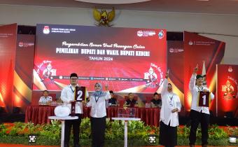 Pengawasan Pengundian Nomor Urut Paslon