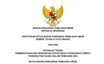 Surat Keputusan Ketua Bawaslu RI