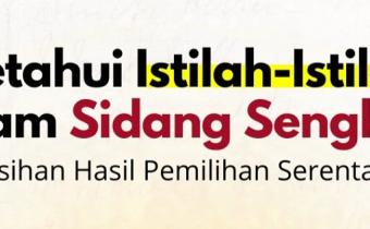 Istilah-istilah dalam sidang Sengketa