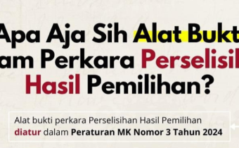 apa saja alat bukti dalam berperkara perselisihan hasil pemilihan