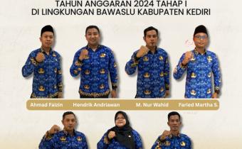 Pelantikan PPPK Tahap I Bawaslu Kabupaten Kediri