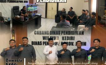 Audiensi dengan Cabang DInas Pendidikan Provinsi Jawa Timur Wilayah Kediri