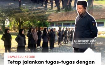 Apel pagi Bawaslu Kabupaten Kediri 2 Februari 2026