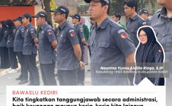Apel Pagi Bawaslu Kabupaten Kediri 3 Agustus 2026