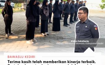 Apel Pagi Bawaslu Kabupaten Kediri 31 Agustus 2026